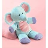 Noah's Ark Flat Plush Rattle-Elephant by Noah's Ark and Friends
