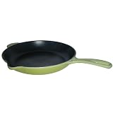 LeCreusetEnameledCast-Iron10-1/4-InchSkilletwithIronHandle,Kiwi