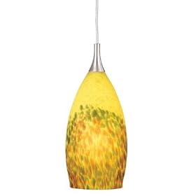Euro Rail - Low Voltage Track Lighting Pendant Fixture - Brushed Nickel - Golden Aurora... by Vaxcel Lighting