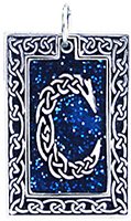 Celtic Letter "C" Pewter Pendant Necklace