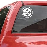 Pittsburgh Steelers 8x8 White Logo Decal