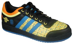 adidas Basketball Shoes-Adidas Mens Top Ten Lo Black/Blue/Yellow/Orange Basketball Shoe-Mens adidas Basketball Shoes-Mens Basketball Shoes