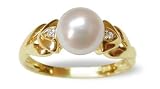 Gwen Japanese Akoya Cultured Pearl Ring