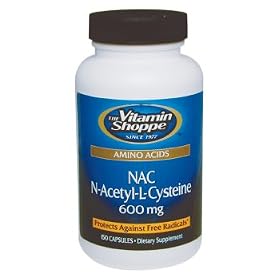 Vitamin Shoppe - Nac (N-Acetyl-L-Cysteine), 600 mg