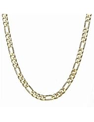 Simon Frank 14k Yellow Gold Overlay 24-inch Figaro Chain 8mm