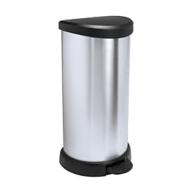 Curver - 181125 - Aspect M�tal - Poubelle � P�dale - 40 L - M�tal