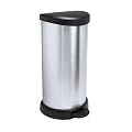 Curver 02150 "Metallic's" Abfallbeh�lter 40 Liter, metallic-silber