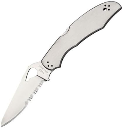 Byrd BY03PS2 Cara Cara 2 Stainless Steel Handle ComboEdge Folder Knife