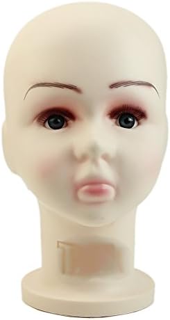 HeroNeo® Children Mannequins Manikin Head For Wig Hats Mould Show Stand Model Display (Medium)
