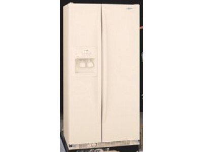 Whirlpool Gold GC5SHEXNQ 24.5 cu. ft. Counter-Depth Side-by-Side Refrigerator with 3 Adjustable SpillGuard Shelves, In-Door-Ice Ice Dispensing System, In-Door-Air Door Cooling System and Clear Crispers: White
