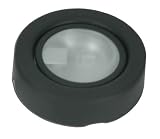 American Lighting 044-12-BK Single 12 Volt Steel 20 Watt Xenon Puck Light Kit, 72-Inch Cord, Black