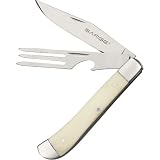 Sarge Knives SK-HOBOWB Bone Hobo Knife with 3-1/4-Inch Stainless Blade