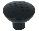 1 1/4 Dia Matte Black Dimple Knob