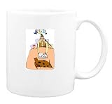 Mug with bedtime, body, reading, individuals, individual, humans, person, dog, human, persons, story, book, people, children