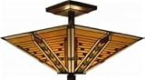 Arrowhead 3 light Semi-flush in Tiffany Bronze