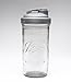 reCAP 24oz Mason Jar Water Bottle | For Lemonade, Iced Coffee, Tea | Includes Silver POUR Lid and Mason Jar