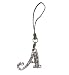 Two's Company Rhinestone Diamonte Initial Charm for Purse and Cell Phone