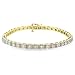3 Carat Diamond 14K Straight Line Link Bracelet (3ctw, I-J, I2-I3)