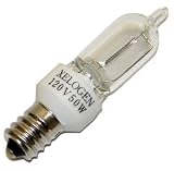 General 50012 E12-120-50X 50W 120V Single Ended Halogen Light Bulb