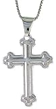 Sterling Silver Hollow Cross Pendant