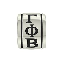 Gamma Phi Beta Sorority Antiqued Bead