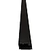 Small Latching Surface Cable Raceways - (20 x 5FT Sticks = 100FT) - Color: Black