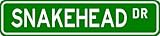 SNAKEHEAD Street Sign ~ Fishing ~ Great Fish Sign for your Lodge, Gameroom, Basement, Garage, Barn