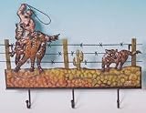 Decorative Metal Western Cowboy Decor Hat Rack