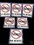 NERD STICKER SET / NO NERDS GET EVEN - EXPRESS YOURSELF NOVELTY DECOR FUN NERD STICKERS