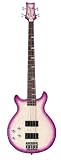 Daisy Rock Elite Bass Left-Handed Guitar, Violet Burst