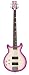 Daisy Rock Elite Bass Left-Handed Guitar, Violet Burst