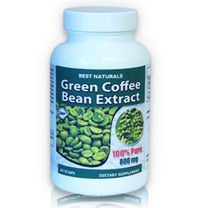 Best Naturals, 100 % Pure Green Coffee Bean Extract, 800 mg per serving, 60 Vcaps