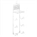 SHABBY ELEGANCE METAL TILE WEATHERED TOWEL RACK SHELF