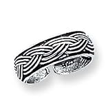 Sterling Silver Antiqued Toe Ring