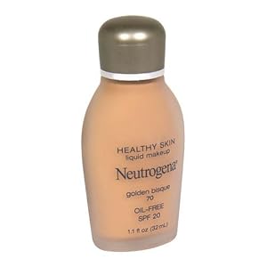 Neutrogena Healthy Skin Liquid Makeup, SPF 20, Golden Bisque 70, 1.1 Fl Oz (32 ml)