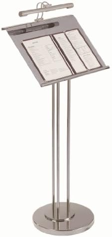 Matre D Hostess Station With Subtle Lighting Chrome