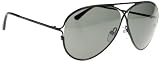 Tom Ford 0142 Peter Black Frame/Dark Grey Lens Metal Sunglasses