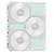 INNOVERA Two-Sided Disc Pages with Index Cards for Three-Ring Binder, Clear, 10 per Pack