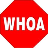 WHOA western cowboy STOP ranch farm sign