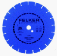 FELKER C3-B Concrete Saw Blue Star Diamond Blades - Cured, Supreme .375 Segment Height
