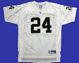 Oakland Raiders Charles Woodson White Replica Authentic Youth Jersey, Size= Small