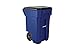 Suncast Commercial BMTCW65BL 65 gal Wheeled Trash Can 40.86" Height, 27" Width, 31.26" Length, Plastic, Blue