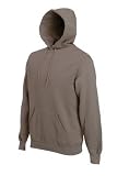 Kapuzen Baseball Hip Hop Sweater Hoodie von Fruit of the Loom Khaki, Grösse XXL