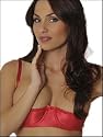 Shimmer Satin Open Cup Shelf Bra
