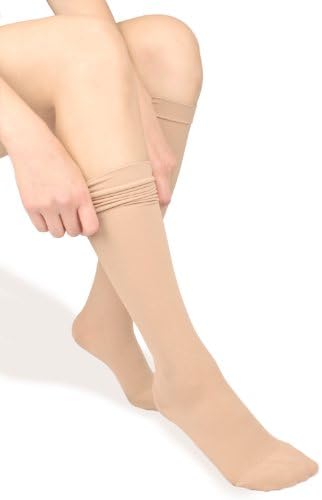 Fytto Style 1020 Women's Comfy Compression Socks, 15-20mmHg, Knee High