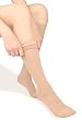 Pintoli Style 1020 Women's Comfy Compression Socks, 15-20mmHg, Knee High, Nude, Medium Size