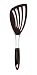 Mario Batali The Italian Kitchen Collection Soft Grip Slotted Fish Turner, Espresso