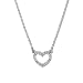 Diamond and Platinum Heart Necklace
