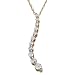 10k Yellow Gold Round Diamond Journey Pendant (1/4 cttw, I-J Color, I3 Clarity), 18''