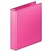 Wilson Jones Heavy Duty Round Ring View Binder with Extra Durable Hinge, 1.5 Inch, Customizable, Bright Pink (W363-34-212)